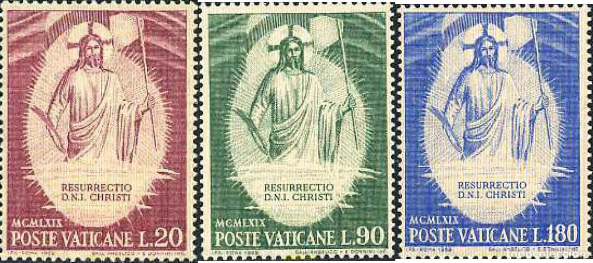 Sellos: 116316 MNH VATICANO 1969 PASCUA