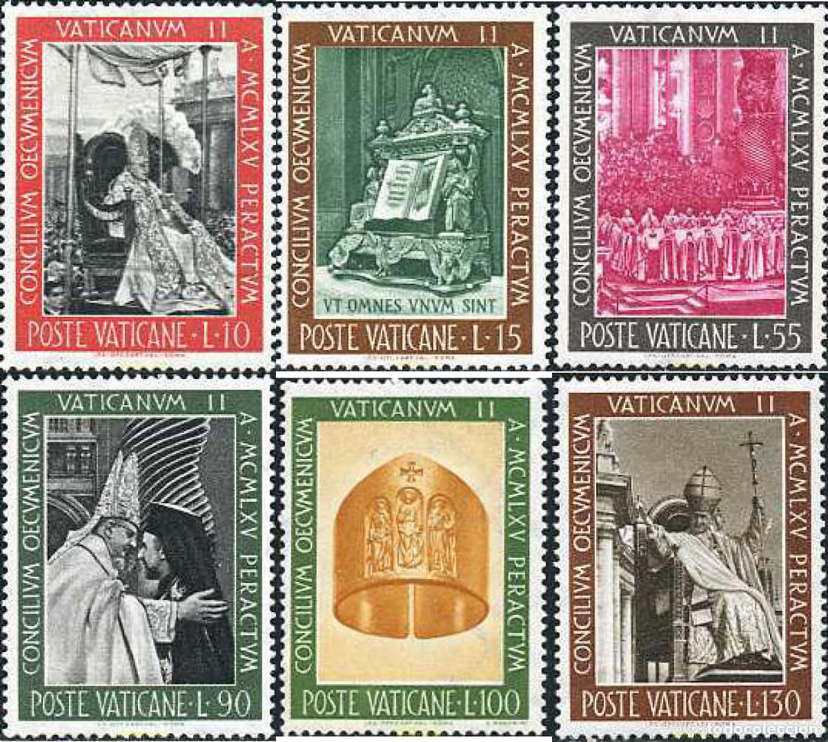 Sellos: 116280 MNH VATICANO 1966 CLAUSURA DEL CONCILIO ECUMENICO VATICANO II