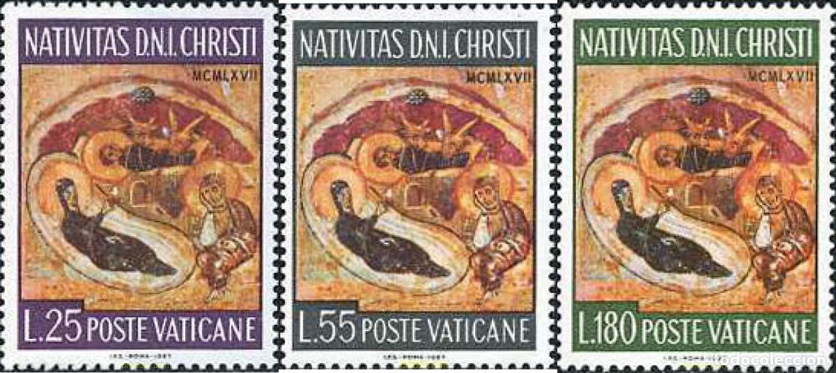 Sellos: 116297 MNH VATICANO 1967 NAVIDAD