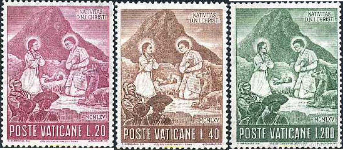 Sellos: 116249 MNH VATICANO 1965 NAVIDAD