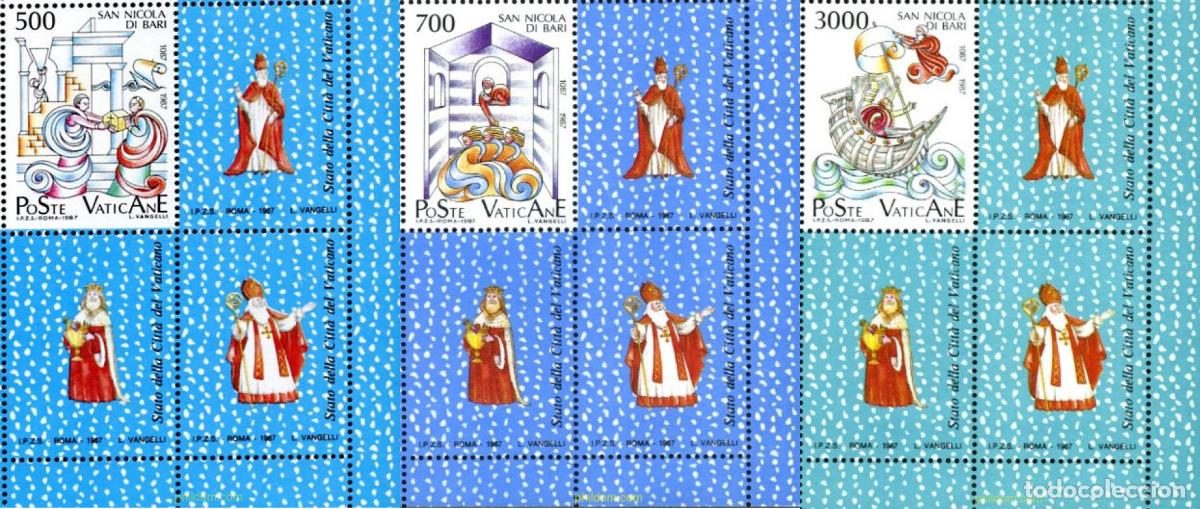 Sellos: 686405 MNH VATICANO 1987 9 CENTENARIO DE LA TRANSFERENCIA DEL RELICARIO DE SAN NICOLAS DE MYRE A BA