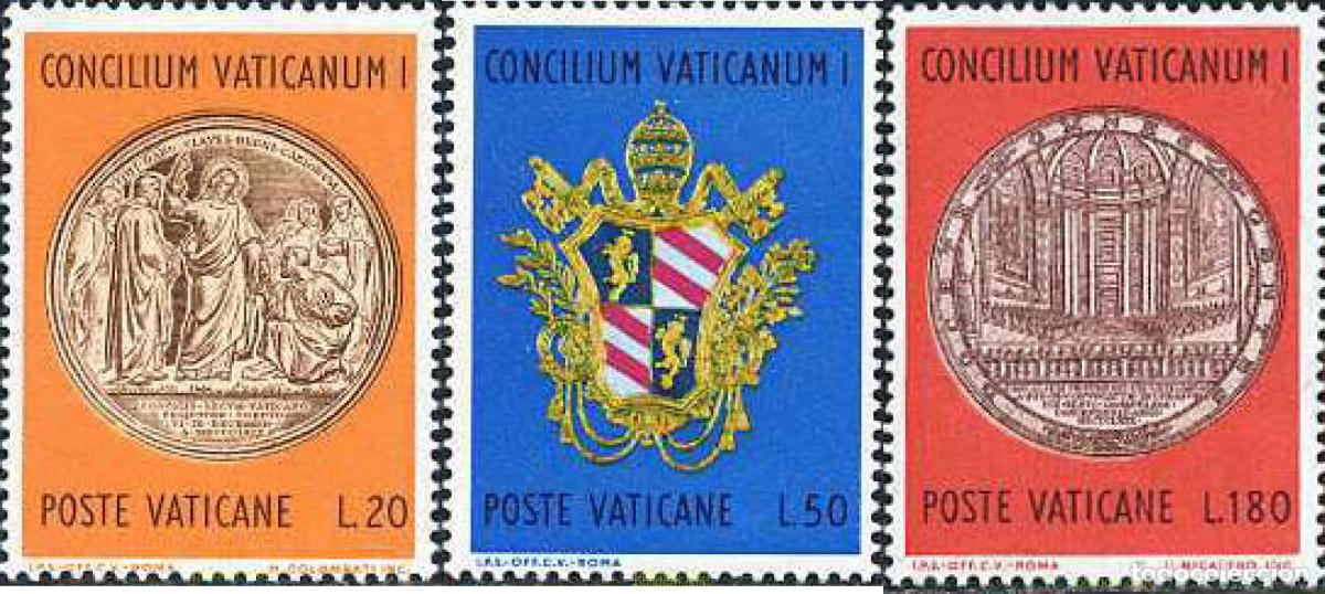 Sellos: 116374 MNH VATICANO 1970 CENTENARIO DEL CONCILIO DEL VATICANO I