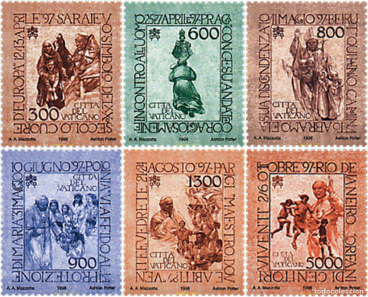 Sellos: 57039 MNH VATICANO 1998 VIAJES DEL PAPA JUAN PABLO II