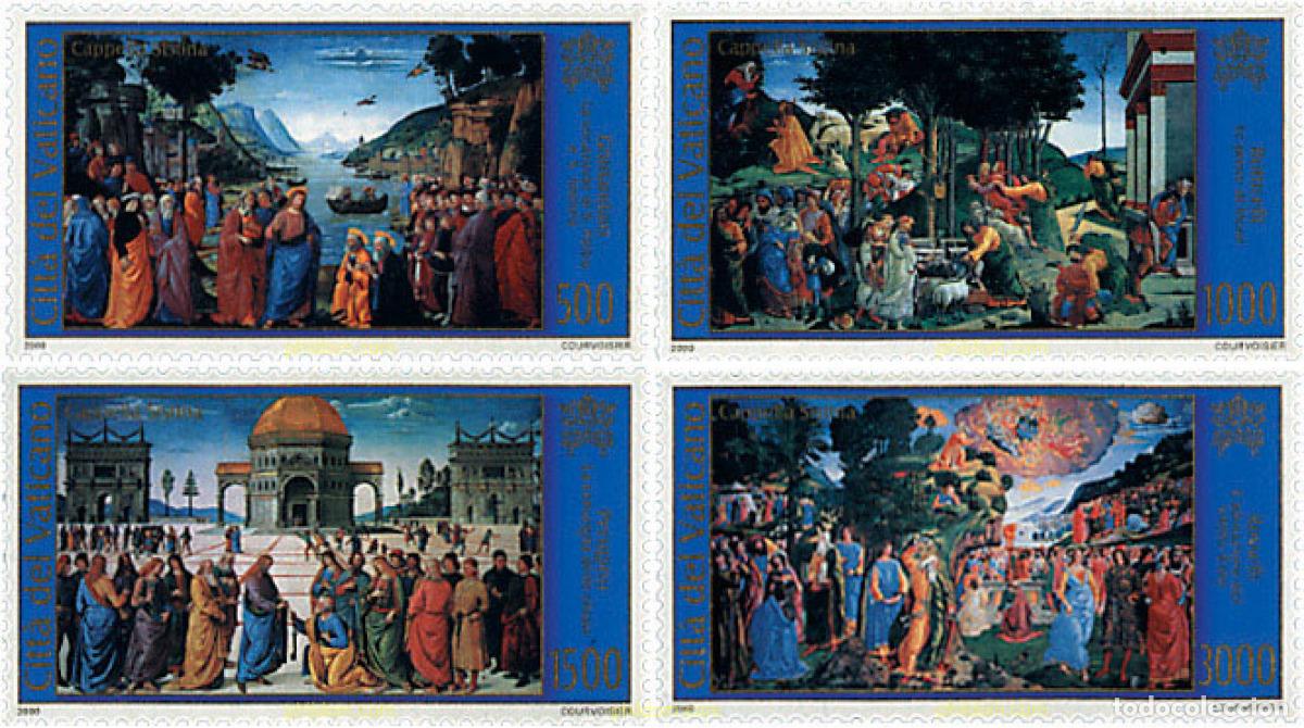 Sellos: 86499 MNH VATICANO 2000 RESTAURACION DE LA CAPILLA SIXTINA