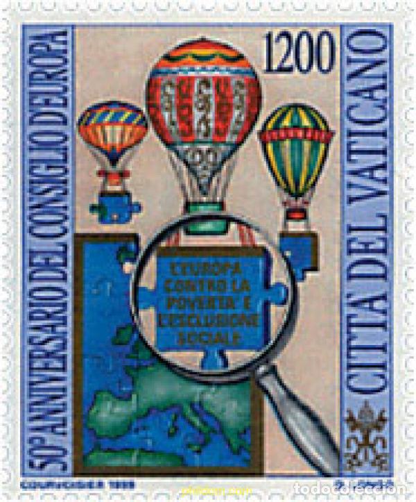 Sellos: 67822 MNH VATICANO 1999 50 ANIVERSARIO DEL CONSEJO DE EUROPA