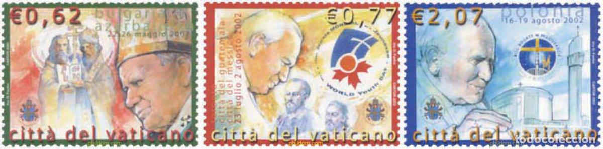 Sellos: 142107 MNH VATICANO 2003 VIAJES DE SS EL PAPA JUAN PABLO II