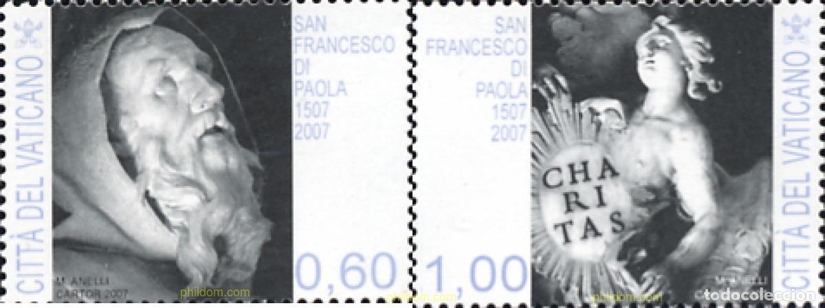 Sellos: 227532 MNH VATICANO 2007 SAN FRANCISCO DE PAUL