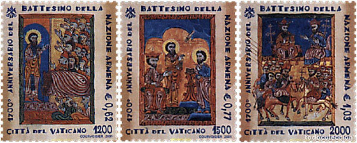 Sellos: 86501 MNH VATICANO 2001 1700 A&Ntilde;OS DEL CRISTIANISMO EN ARMENIA