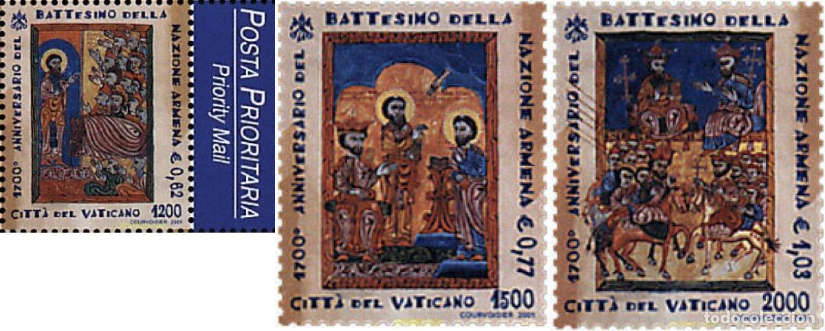 Sellos: 687832 MNH VATICANO 2001 1700 A&Ntilde;OS DEL CRISTIANISMO EN ARMENIA
