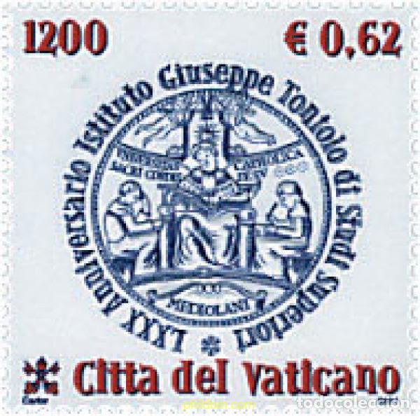 Sellos: 87311 MNH VATICANO 2001 50 ANIVERSARIO DEL INSTITUTO DE ESTUDIOS SUPERIORES