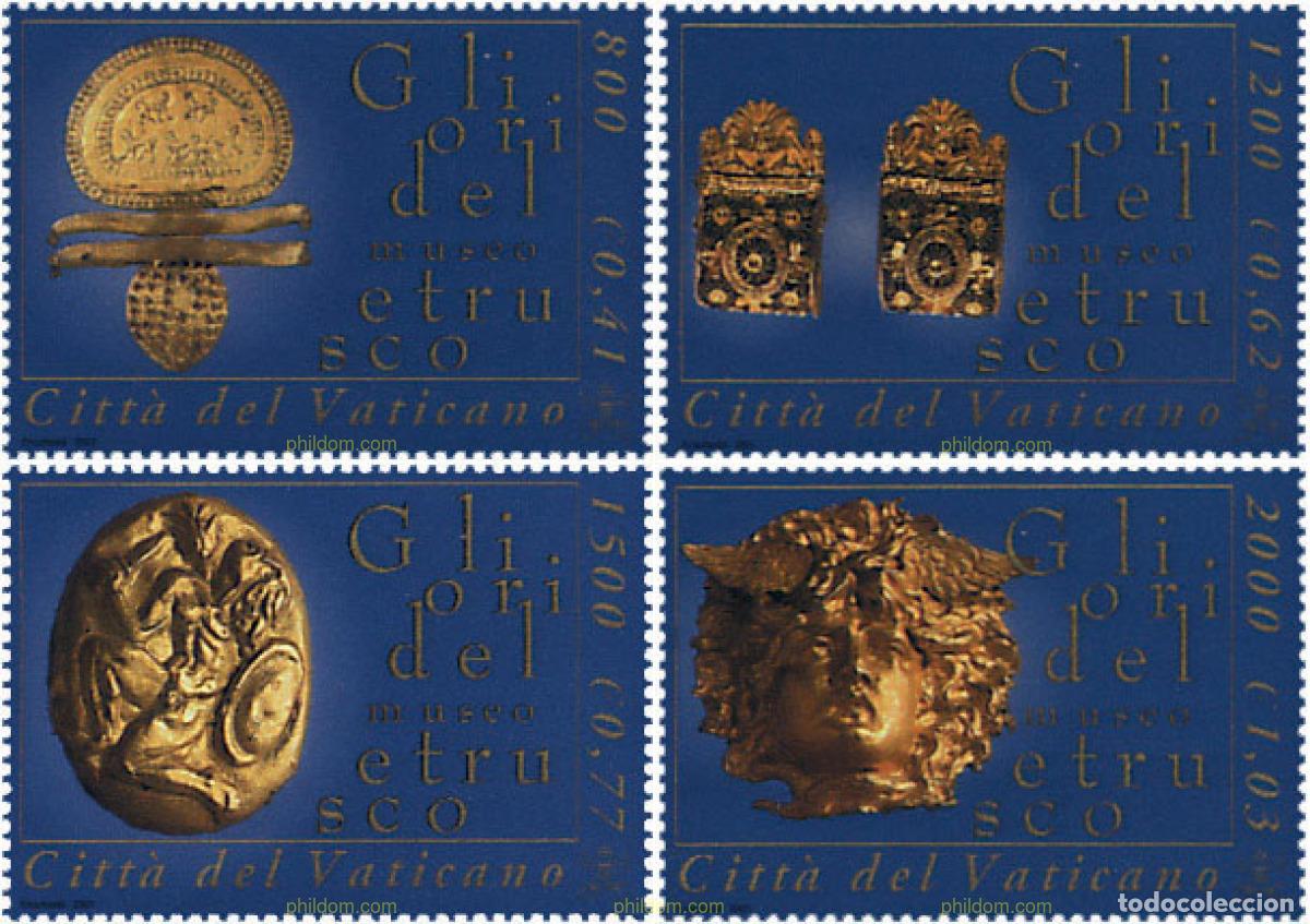 Sellos: 87310 MNH VATICANO 2001 TESOROS DEL MUSEO ETRUSCO