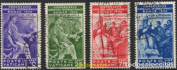 Sellos: 259108 USED VATICANO 1935 CONGRESO JURIDICO INTERNACIONAL EN ROMA