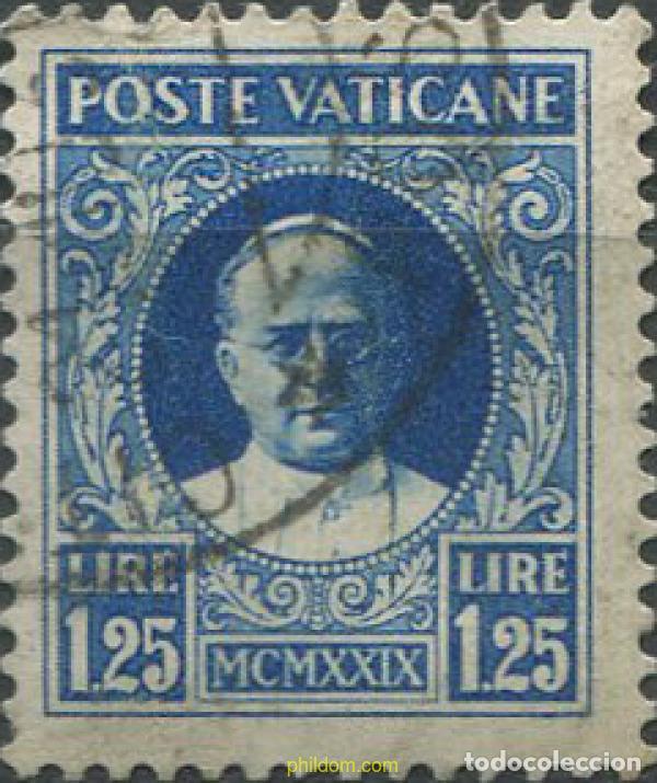 Sellos: 673695 MNH VATICANO 1929 ESCUDO PONTIFICIO Y PAPA PIO XI
