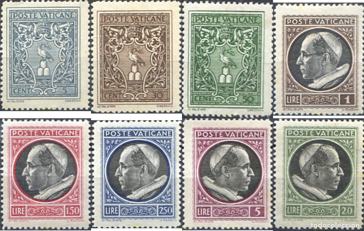 Timbres: 683850 HINGED VATICANO 1945 PAPA PIO XII