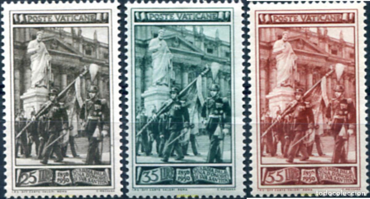 Timbres: 115631 MNH VATICANO 1950 CENTENARIO DE LA GUARDIA PALATINA DE HONOR