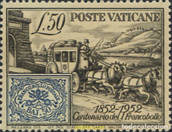 Timbres: 115667 MNH VATICANO 1952 CENTENARIO DEL SELLO DE LOS ESTADOS DE LA IGLESIA