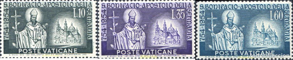 Timbres: 115781 MNH VATICANO 1955 12 CENTENARIO DE LA MUERTE DE SAN BONIFACIO