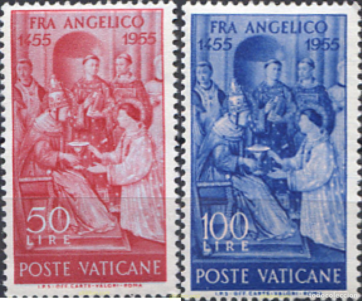 Timbres: 115785 MNH VATICANO 1955 5 CENTENARIO DE LA MUERTE DE FRAY ANGELICO