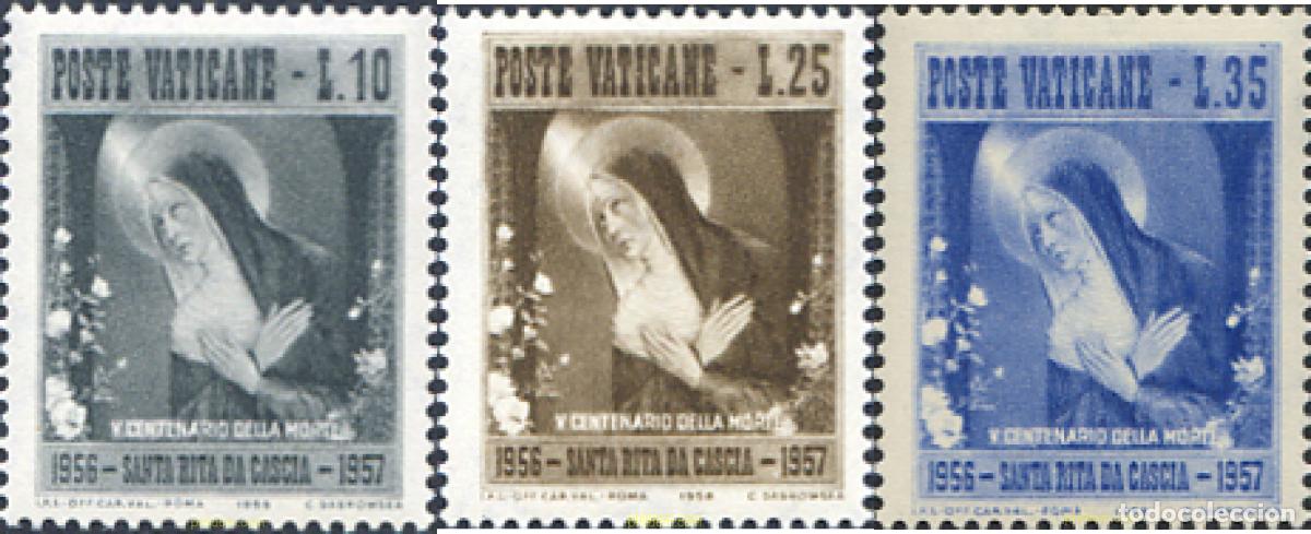 Timbres: 115804 MNH VATICANO 1956 5 CENTENARIO DE LA MUERTE DE SANTA RITA DE CASCIA