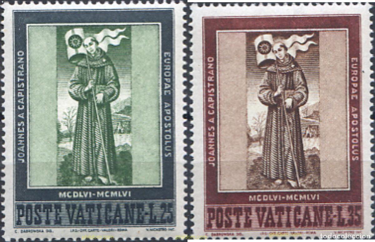 Sellos: 115814 MNH VATICANO 1956 5 CENTENARIO DE LA MUERTE DE SAN JUAN DE CAPESTRANO