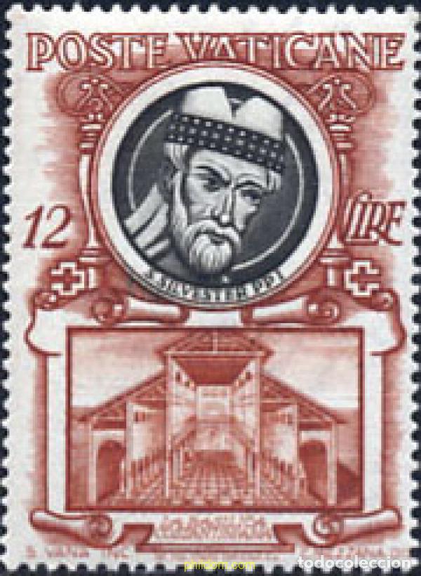 Sellos: 683859 MNH VATICANO 1953 PAPAS Y BASILICA DE SAN PEDRO