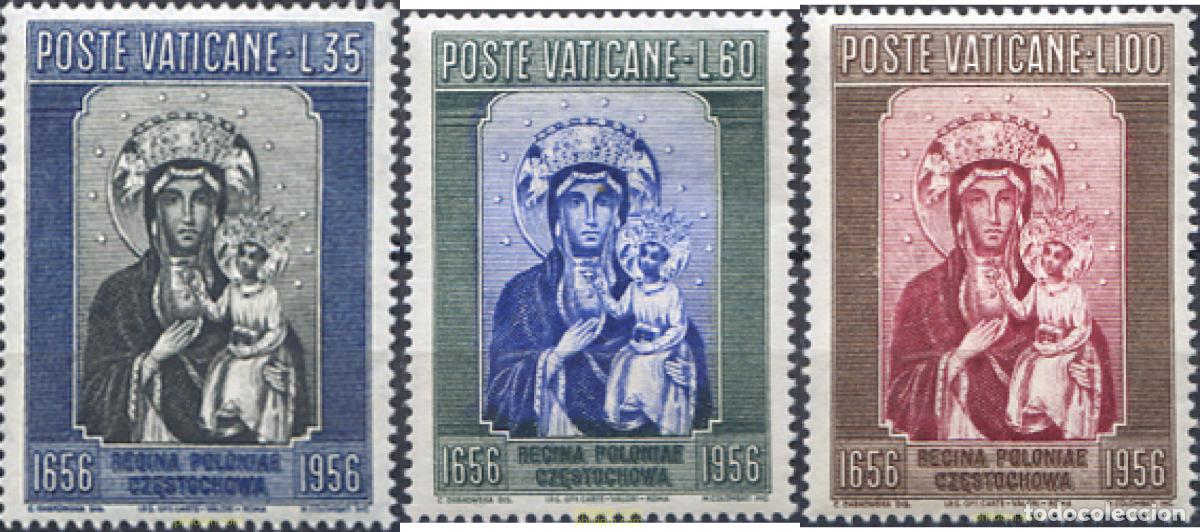 Sellos: 115828 MNH VATICANO 1956 VIRGEN NEGRA DE POLONIA