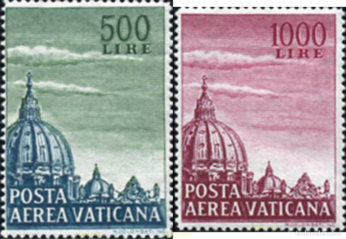 Sellos: 115836 MNH VATICANO 1958 CUPULA DE LA BASILICA DE SAN PEDRO