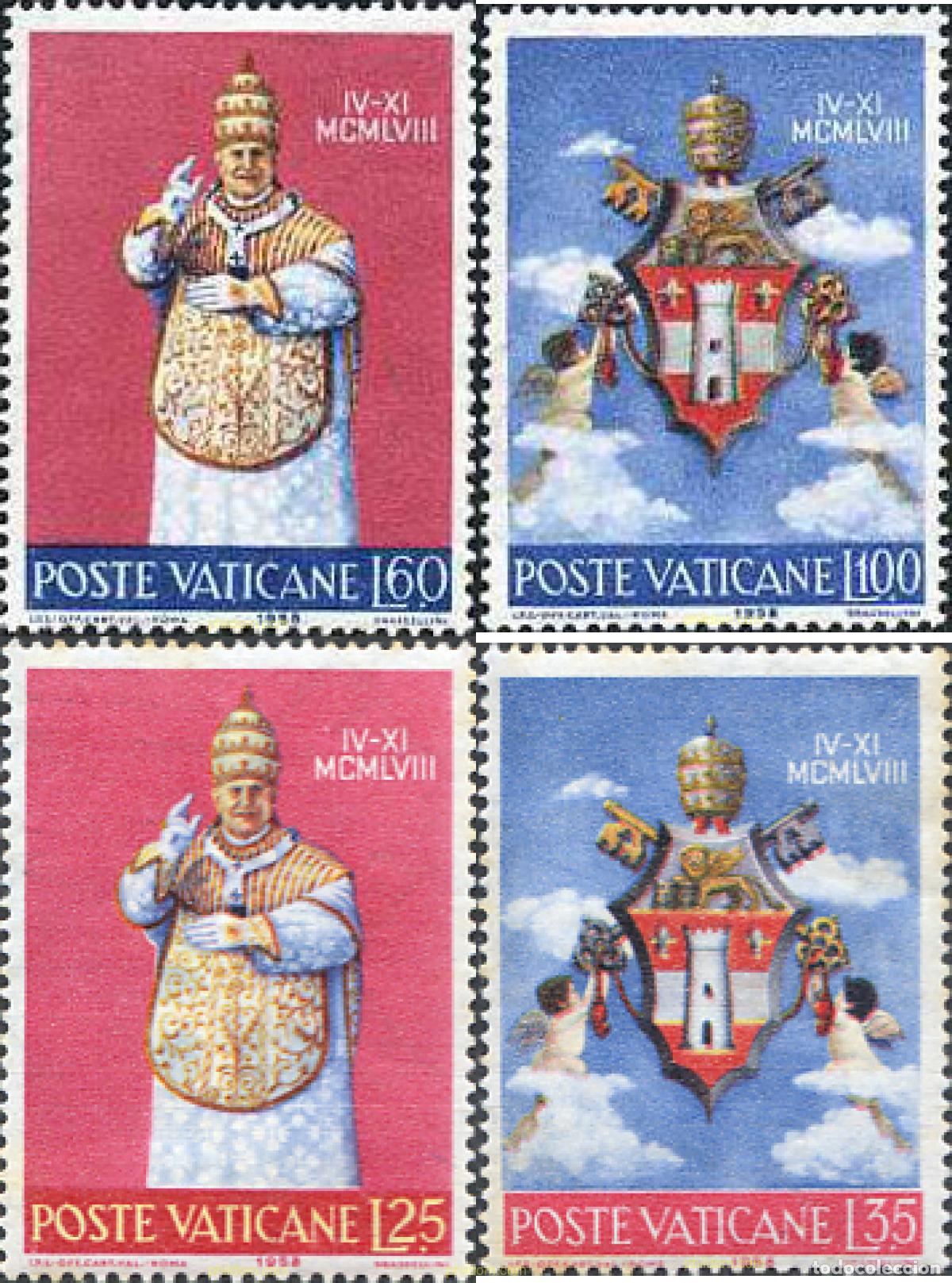 Selos: 115849 MNH VATICANO 1959 CORONACION DEL PAPA JUAN XXIII