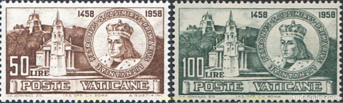 Sellos: 115872 MNH VATICANO 1959 5 CENTENARIO DEL NACIMIENTO DE SAN CASIMIRO