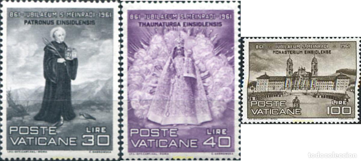 Sellos: 115976 MNH VATICANO 1961 11 CENTENARIO DE LA MUERTE DE SAN MEINRAD