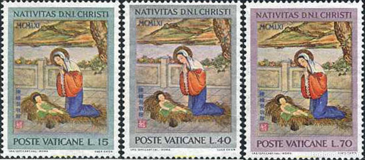 Sellos: 684257 HINGED VATICANO 1961 NAVIDAD