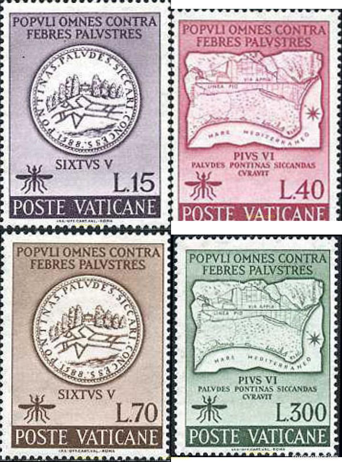 Selos: 116020 MNH VATICANO 1962 ERRADICACION DE LA MALARIA