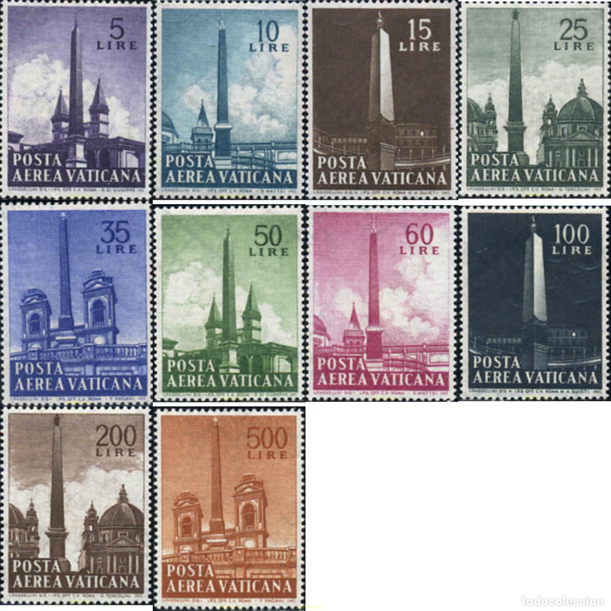 Selos: 684028 HINGED VATICANO 1959 OBELISCOS ROMANOS