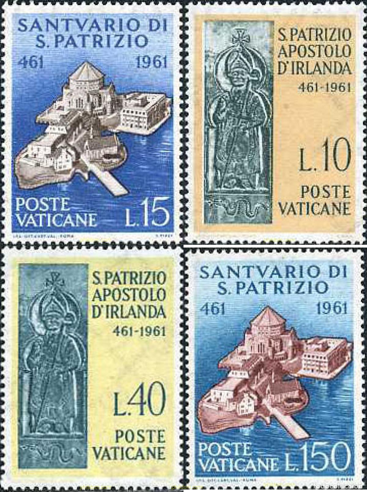 Selos: 684255 MNH VATICANO 1961 15 CENTENARIO DE LA MUERTE DE SAN PATRICIO