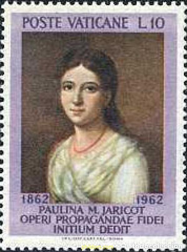 Selos: 684264 MNH VATICANO 1962 CENTENARIO DE LA MUERTE DE PAULINE MARIE JARICOT