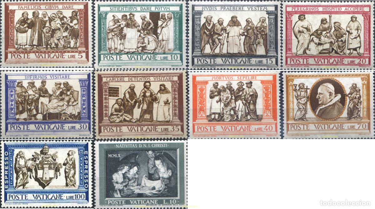 Francobolli: 684034 HINGED VATICANO 1960 OBRAS DE LA MISERICORDIA