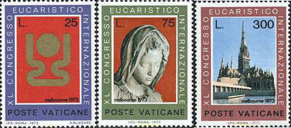 Sellos: 116464 MNH VATICANO 1973 40 CONGRESO EUCARISTICO INTERNACIONAL