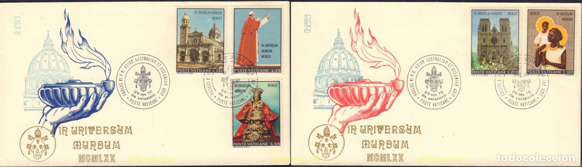 Sellos: 437306 MNH VATICANO 1970 VISITA DE SS EL PAPA PABLO VI A FILIPINAS Y AUTRALIA
