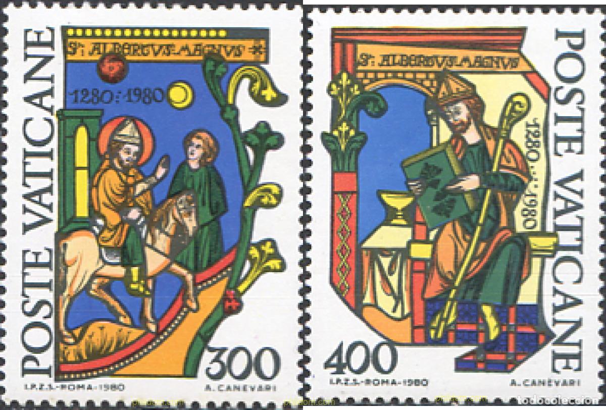 Timbres: 116898 MNH VATICANO 1980 7 CENTENARIO DE LA MUERTE DE SAN ALBERTO EL GRANDE