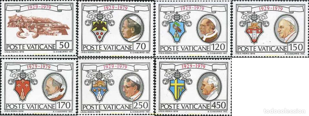 Timbres: 116878 MNH VATICANO 1979 50 ANIVERSARIO DE LA FUNDACION DE LA CIUDAD DEL VATICANO