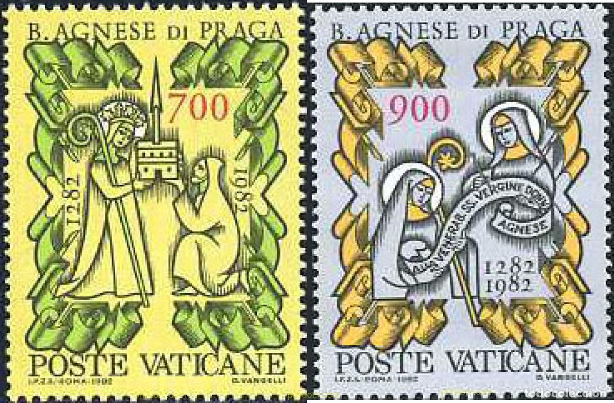 Timbres: 116916 MNH VATICANO 1982 7 CENTENARIO DE LA MUERTE DEL BEATO AGNES DE PRAGA