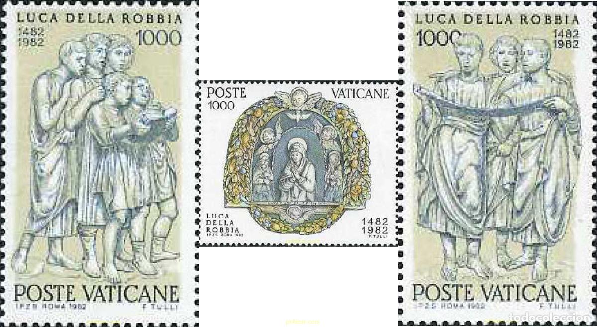 Timbres: 116917 MNH VATICANO 1982 5 CENTENARIO DE LA MUERTE DEL ESCULTOR LUCA DELLA ROBBIA