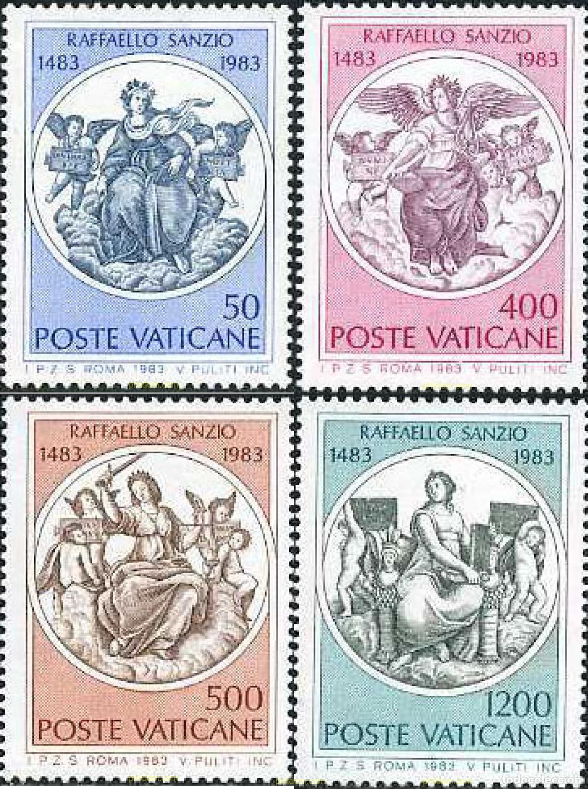 Sellos: 116924 MNH VATICANO 1983 500 ANIVERSARIO DEL NACIMIENTO DE RAPHAEL