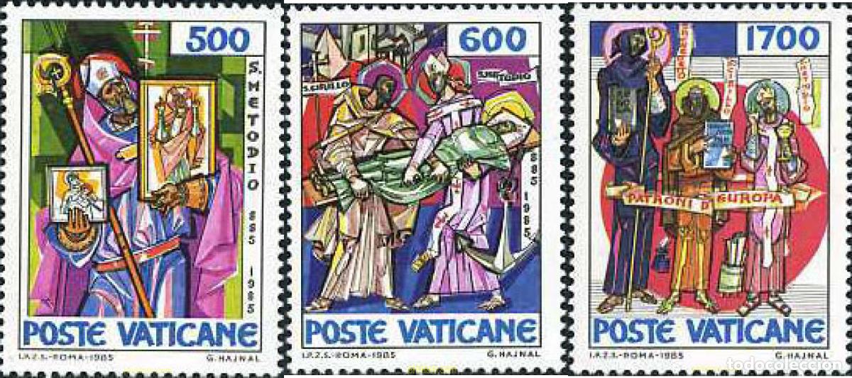 Sellos: 116933 MNH VATICANO 1985 1100 ANIVERSARIO DE LA MUERTE DE SAN METODIO