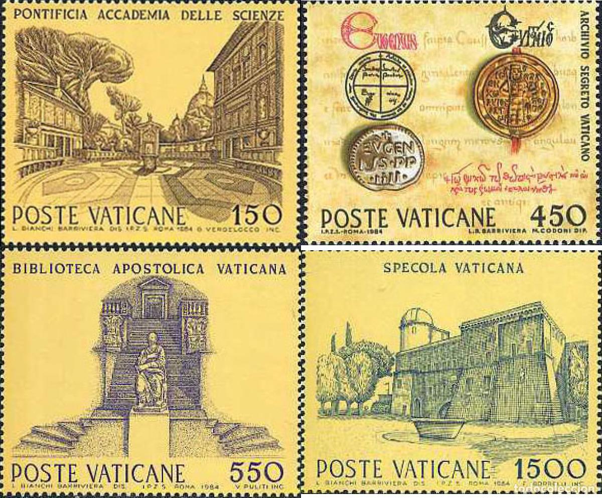 Sellos: 116930 MNH VATICANO 1984 INSTITUCIONES CULTURALES Y CIENTIFICAS DE LA SANTA SEDE