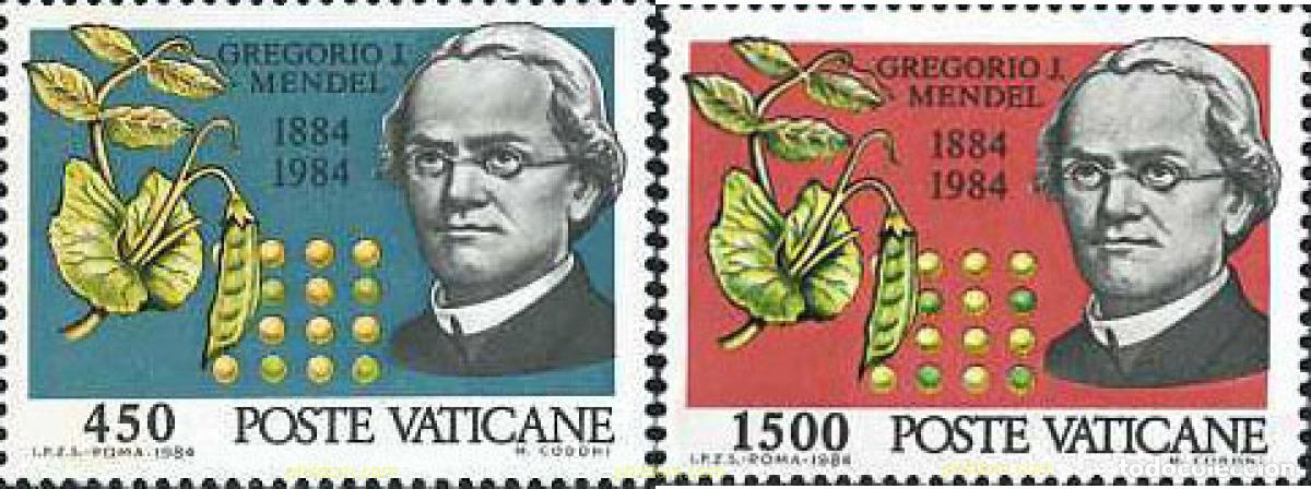 Briefmarken: 116928 MNH VATICANO 1984 CENTENARIO DE LA MUERTE DEL ABAD GREGOR J. MENDEL