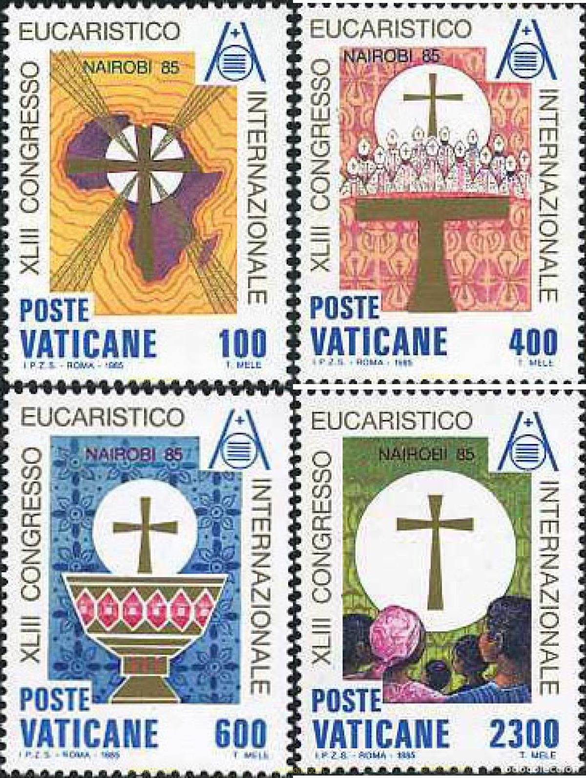 Briefmarken: 116939 MNH VATICANO 1985 43 CONGRESO EUCARISTICO INTERNACIONAL DE NAIROBI