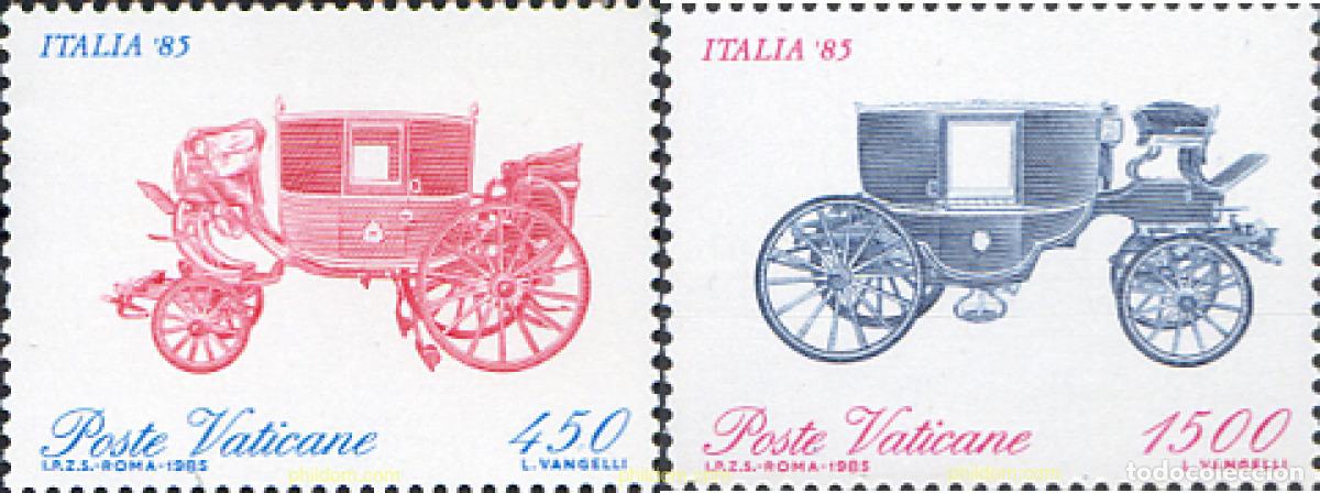 Sellos: 116944 MNH VATICANO 1985 EXPOSICION FILATELICA INTERNACIONAL. &rdquo;ITALIA 85&rdquo;, EN ROMA