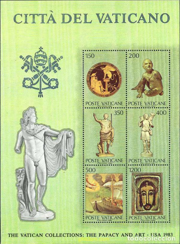 Sellos: 116926 MNH VATICANO 1983 COLECCION DE ARTE DEL VATICANO DE LOS ESTADOS UNIDOS, NEW YORK
