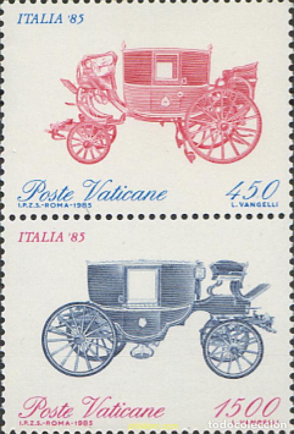 Sellos: 234268 MNH VATICANO 1985 EXPOSICION FILATELICA INTERNACIONAL. &rdquo;ITALIA 85&rdquo;, EN ROMA